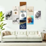 Home Decoration Item 9 Pcs Wall Decor Photo On Wall Canvas