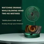 Rechargeable – Portable Telescopic Folding Fan Table Desk Fan