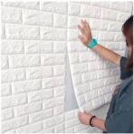 1 Pcs 3d Wall Stickers Faux Brick White Brick